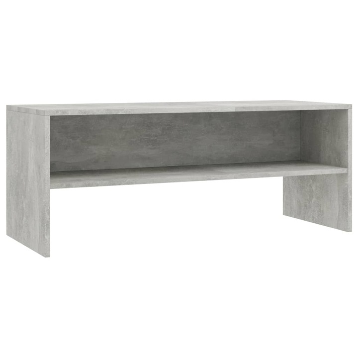 vidaXL TV-szekrény, forgácslap, 100 x 40 x 40 cm, betonszürke