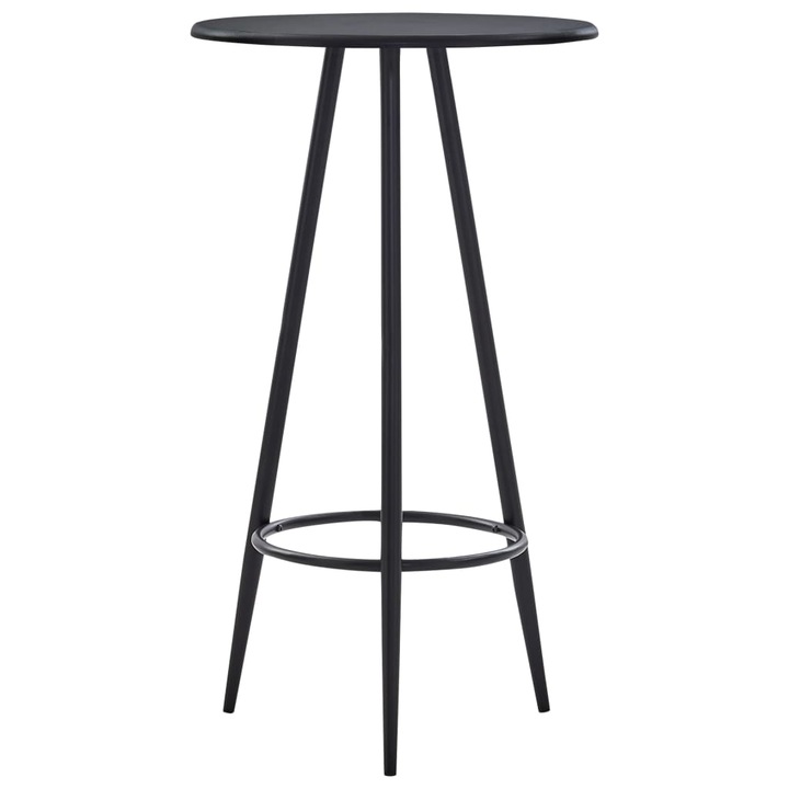 Masa de bar vidaXL, negru, 60 x 107,5 cm, MDF, 7.2 kg 281543