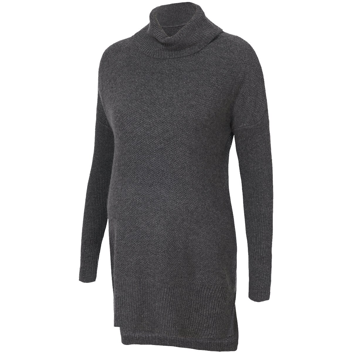 Pulover larg cu guler roll gravide, Jojo Maman Bebe, gri, Gri