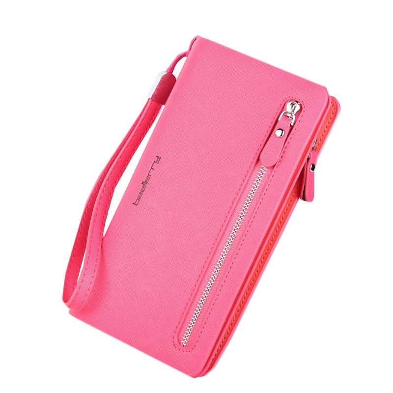 Portofel dama Baellerry ,RM-022 , Roz inchis , Piele