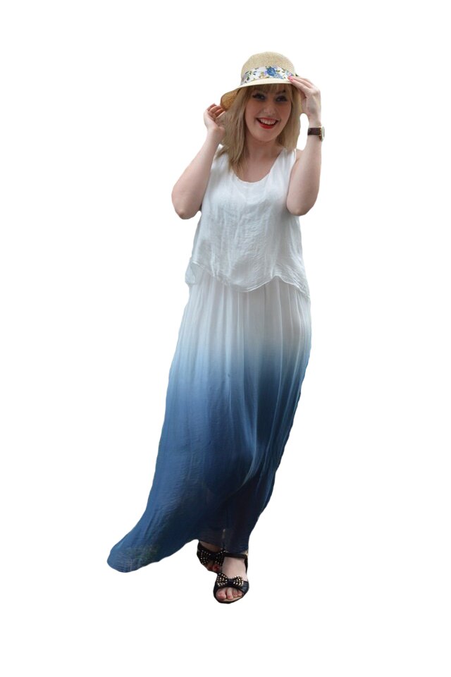 Palarie de vara din material de calitate, culoare bej cu panglica, D&J Exclussive