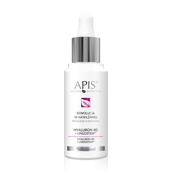 Хиалуронова киселина Apis Natural Cosmetics 4D + Lingostem™ APIS, 30 мл