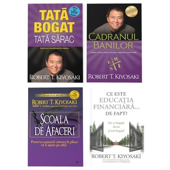 Pachet Tata Bogat - Scoala de Afaceri, Set 4 carti, Robert T. Kiyosaki Pachet Tata Bogat - Scoala de Afaceri, Set 4 carti, Robert T. Kiyosaki
