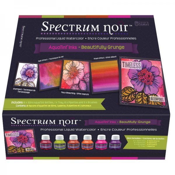 Set 6 tusuri colorate Aquatint Inks - Beautifully Grunge