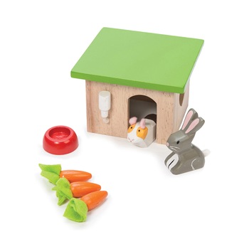 Set iepuras si guinea, Le Toy Van, din lemn, 3 ani + Set iepuras si guinea, Le Toy Van, din lemn, 3 ani +