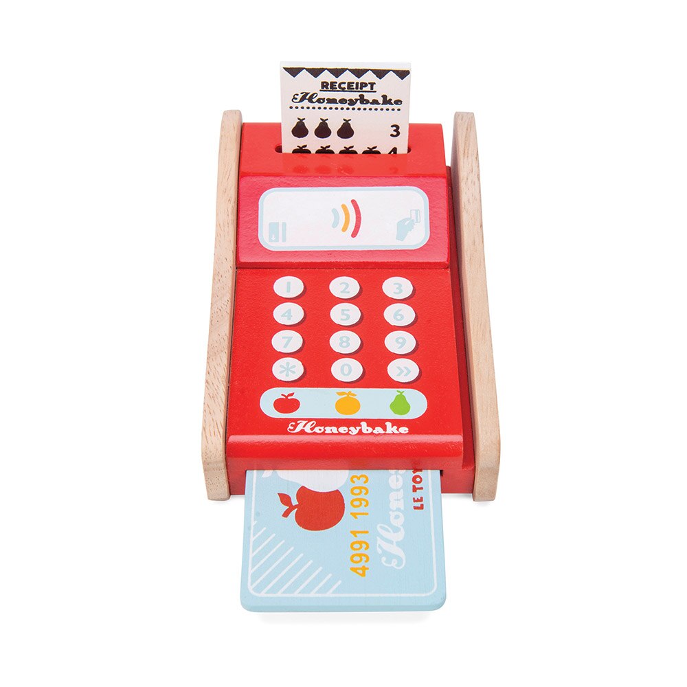 POS din lemn, jucarie educativa, Le Toy Van, rosu, 3 ani +