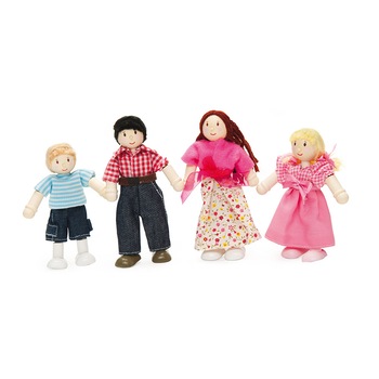 Set familia mea, Le Toy Van, 4 papusi, din lemn Set familia mea, Le Toy Van, 4 papusi, din lemn