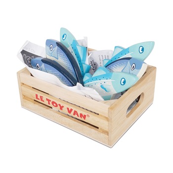 Set joaca, Le Toy Van, ladita cu peste, din lemn, 2 ani + Set joaca, Le Toy Van, ladita cu peste, din lemn, 2 ani +