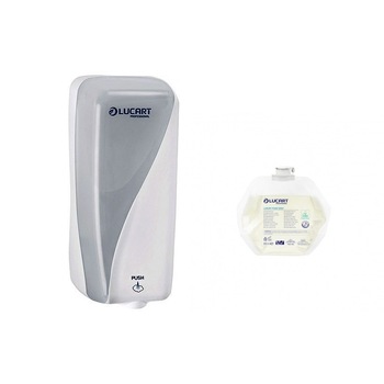 Set dozator sapun spuma si rezerva sapun spuma Lucart, 1 bucata Dozator sapun spuma alb ID 800 ml Identity si 1 bucata Rezerva sapun spuma dozator ID 800ml, Lucart Set dozator sapun spuma si rezerva sapun spuma Lucart, 1 bucata Dozator sapun spuma alb ID 800 ml Identity si 1 bucata Rezerva sapun spuma dozator ID 800ml, Lucart