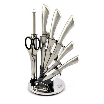 Set cutite 8 piese pe suport, inox, Berlinger Haus, BH2041 Set cutite 8 piese pe suport, inox, Berlinger Haus, BH2041