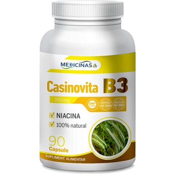 Supliment alimentar ,Casinovita B3 ( Vitamina B3 sau Niacina ) , 90 capsule Supliment alimentar ,Casinovita B3 ( Vitamina B3 sau Niacina ) , 90 capsule