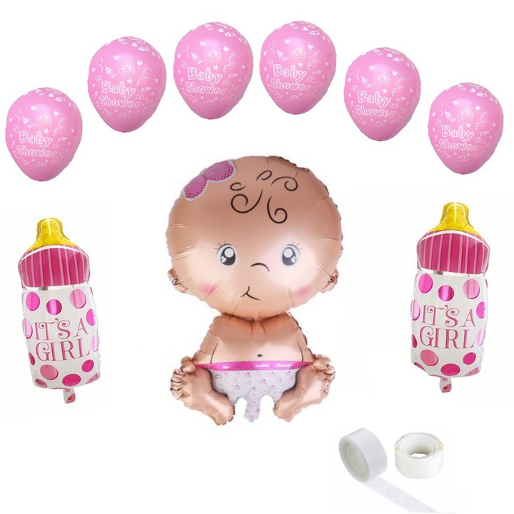 Set Welcome Baby Girl, It's Party Time