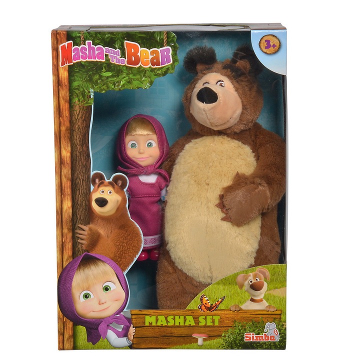 Плюшен мечо с Маша Simba Маша и мечока, 3+ години