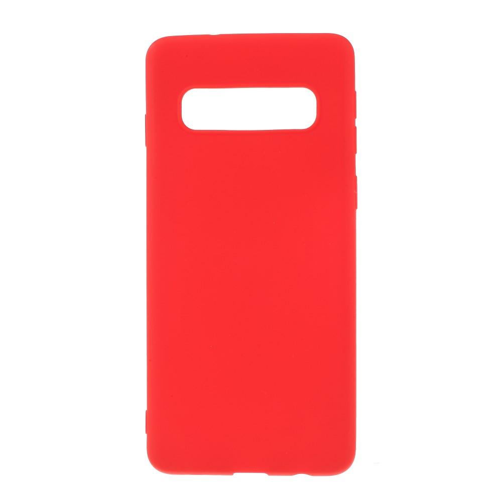 Husa silicon Samsung Galaxy S10 Mat, Antisoc, TPU, Viceversa Rosu