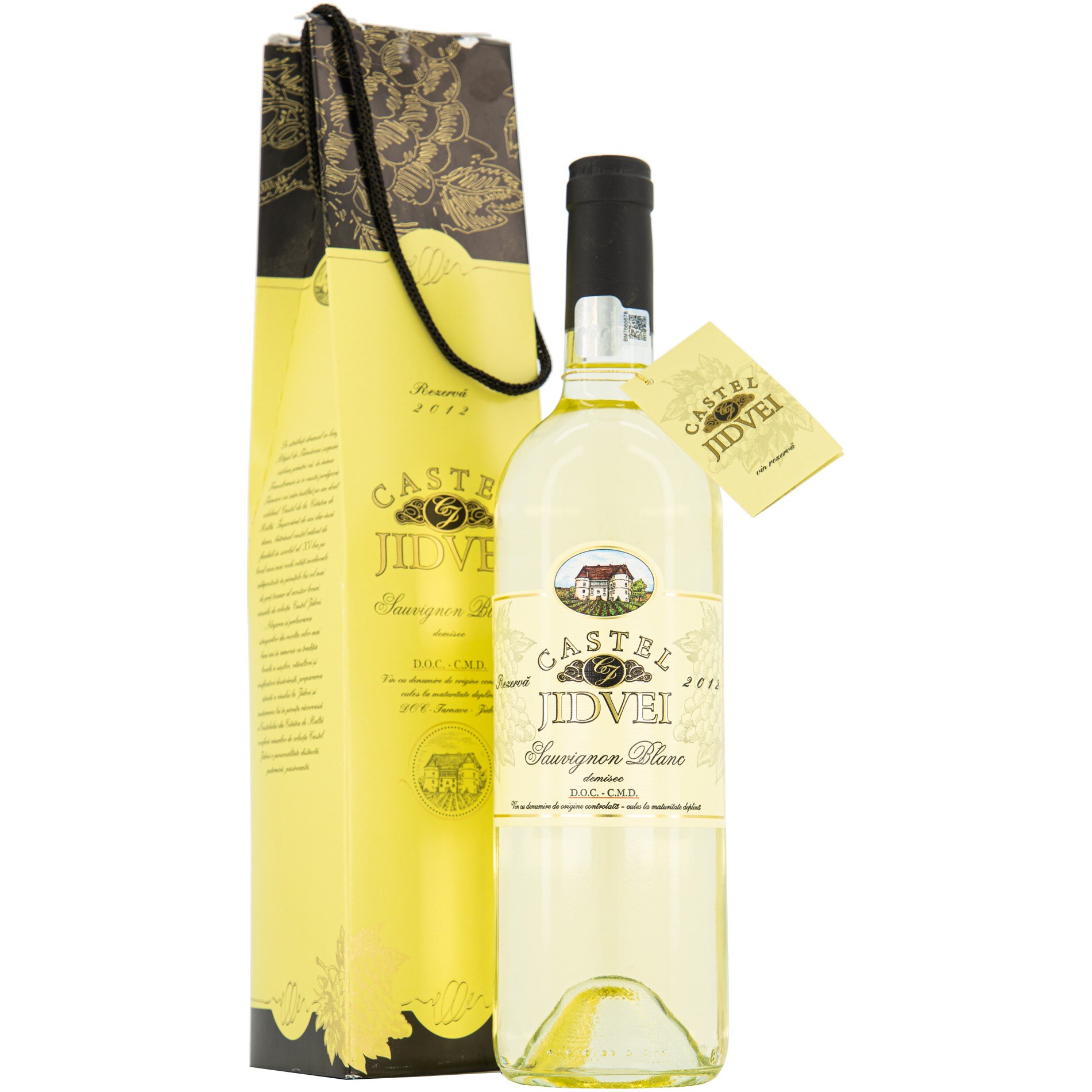 Vin Alb Jidvei Castel Sauvignon Blanc, Demisec, 0.75l