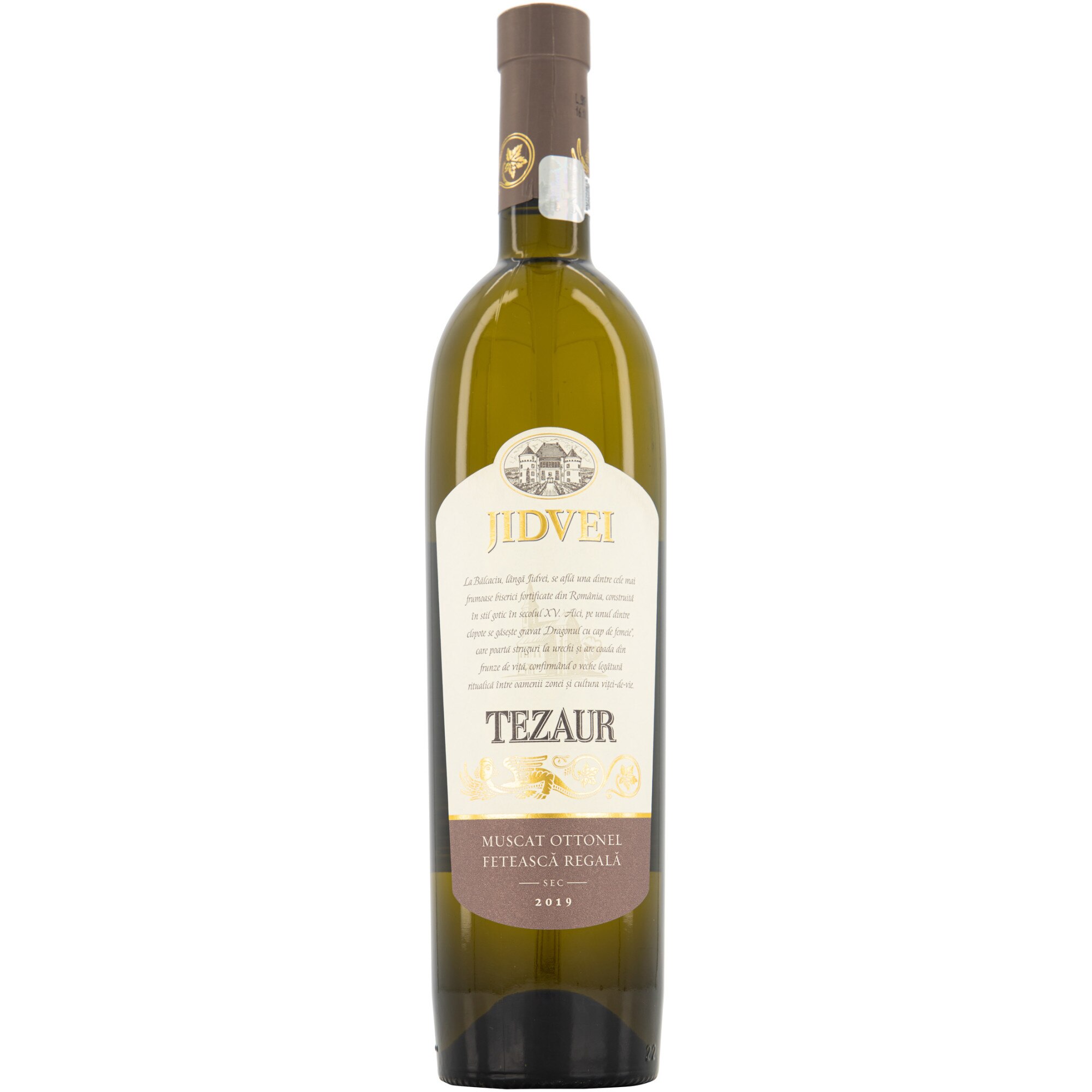Vin Alb Jidvei Tezaur Muscat Ottonel, Sec, 0.75l