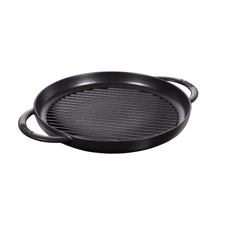 Staub grillserpenyő 30 cm, Black Matte