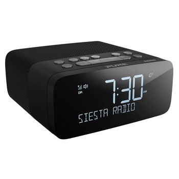Radio cu ceas Pure Siesta Rise S, DAB+/FM, Bluetooth, Negru Radio cu ceas Pure Siesta Rise S, DAB+/FM, Bluetooth, Negru