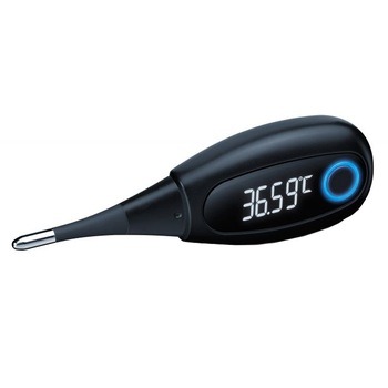 Termometrul bazal Bluetooth Beurer, LED luminos, 30 memorii, Negru Termometrul bazal Bluetooth Beurer, LED luminos, 30 memorii, Negru