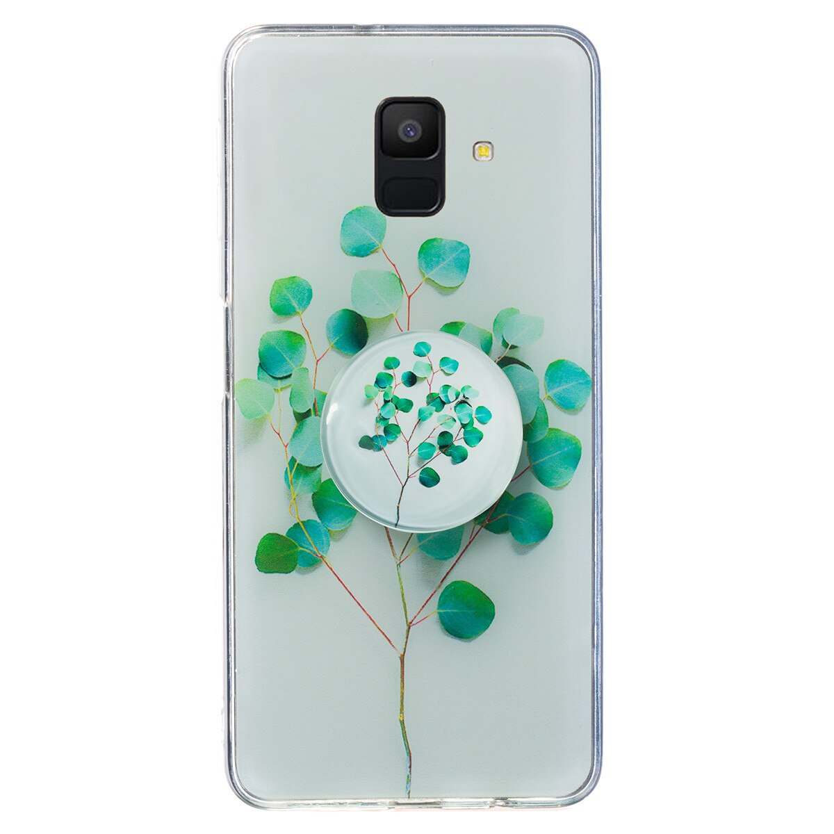 Husa Silicon cu suport Samsung Galaxy A6 2018, Natura