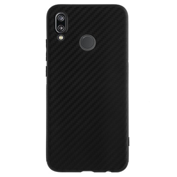 Husa Silicon Huawei P20 Lite, Carbon Negru Husa Silicon Huawei P20 Lite, Carbon Negru