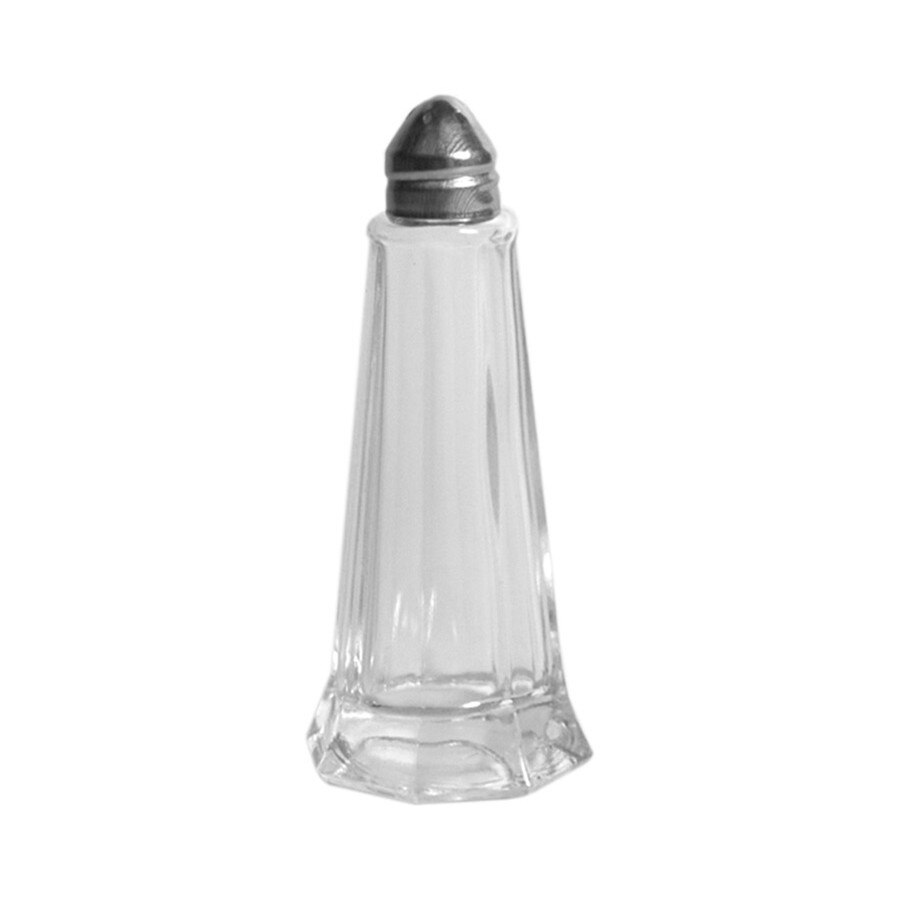Solnita din sticla cu capac inox , 30ml, 11x4,5cm, HoReCa