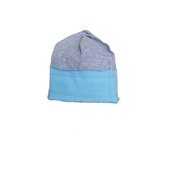 Fes Mic Pitic C188 din tricot in doua culori, gri, 46 cm Fes Mic Pitic C188 din tricot in doua culori, gri, 46 cm