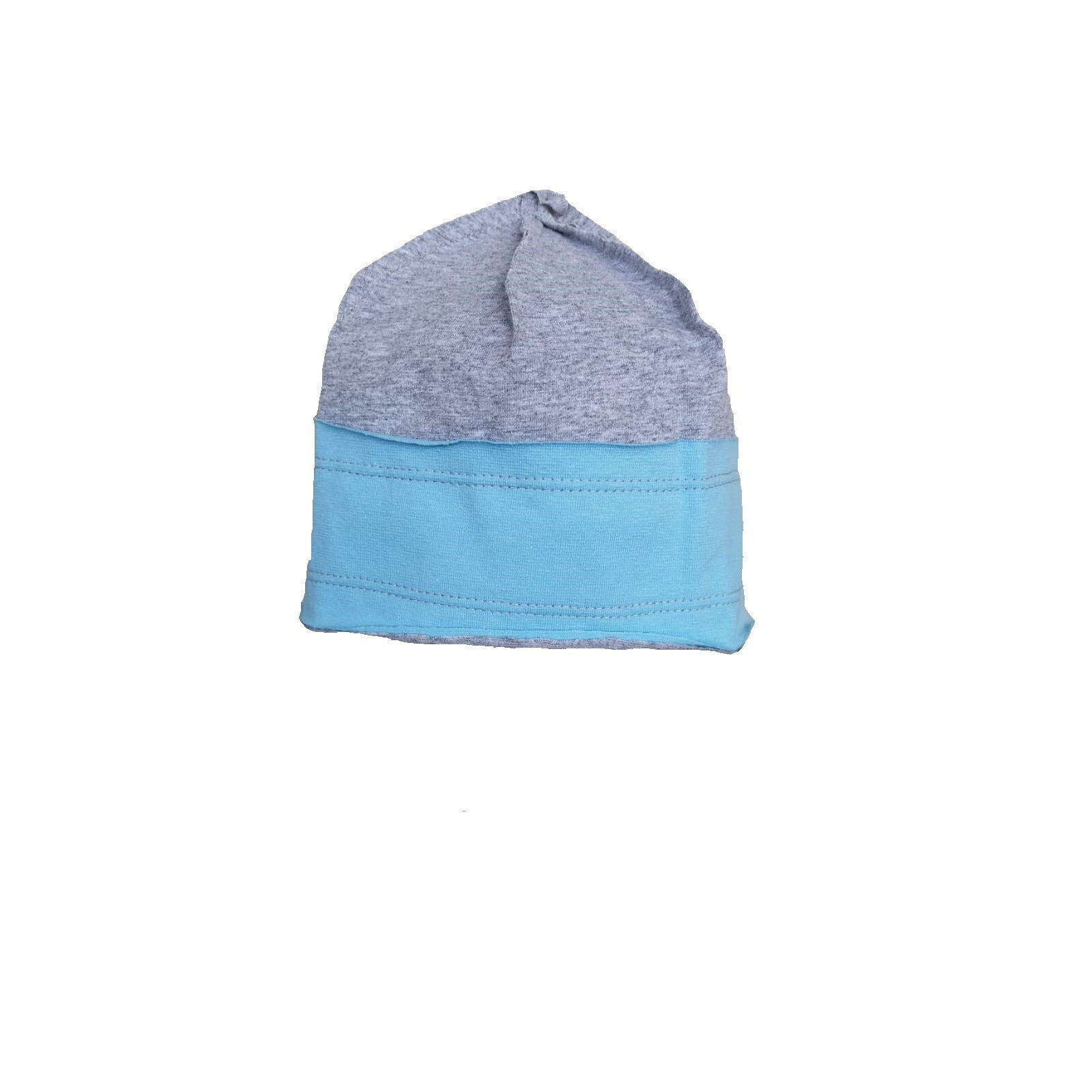 Fes Mic Pitic C188 din tricot in doua culori, gri, 48 cm