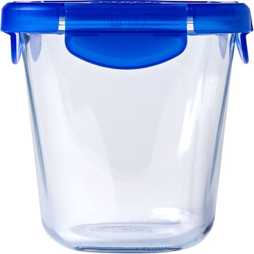 Vas termo dreptunghiular, Cook & Go, Pyrex, sticla borosilicat, capac din silicon, 0,8 l