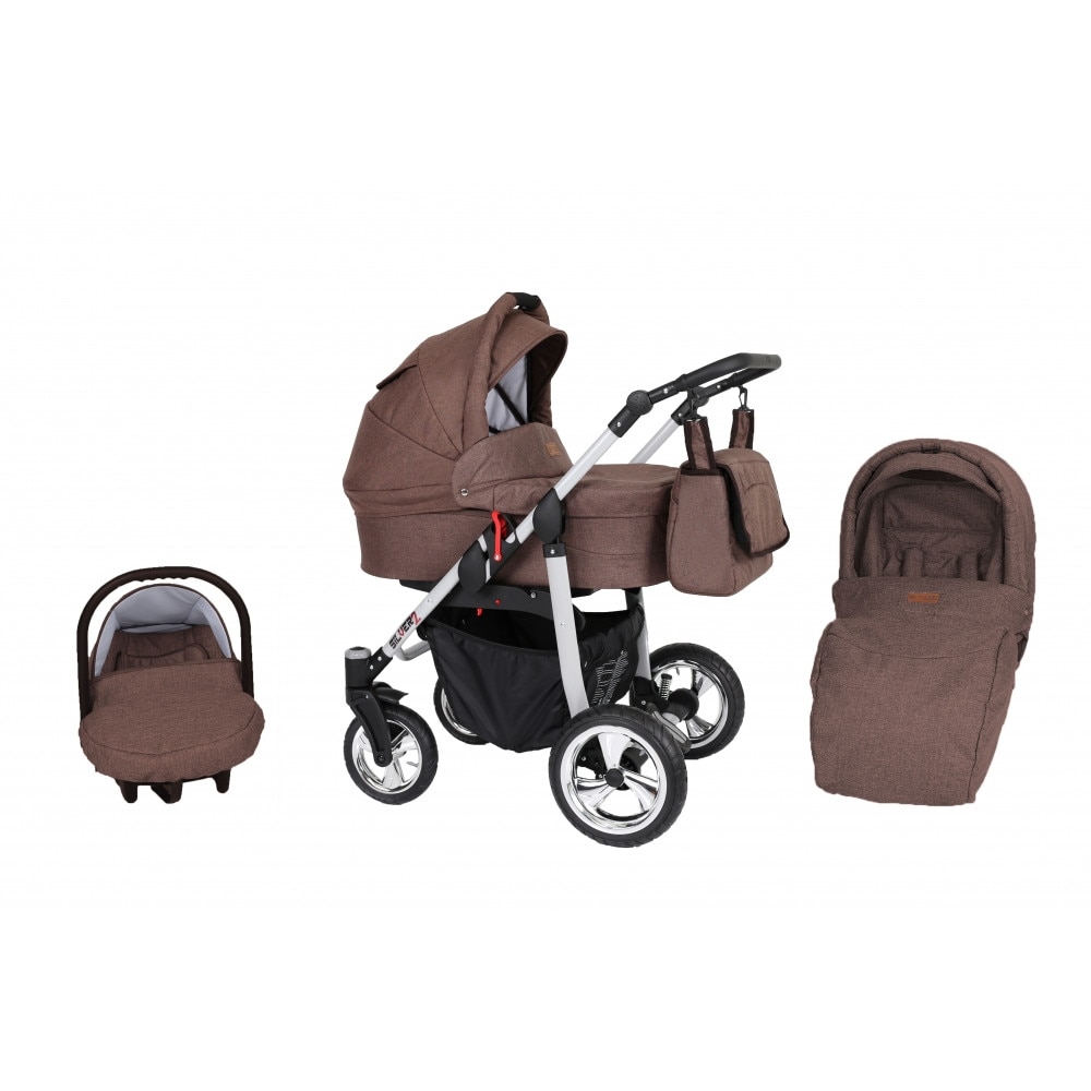 Carucior 3 in 1 modular Kunert Silver Maro