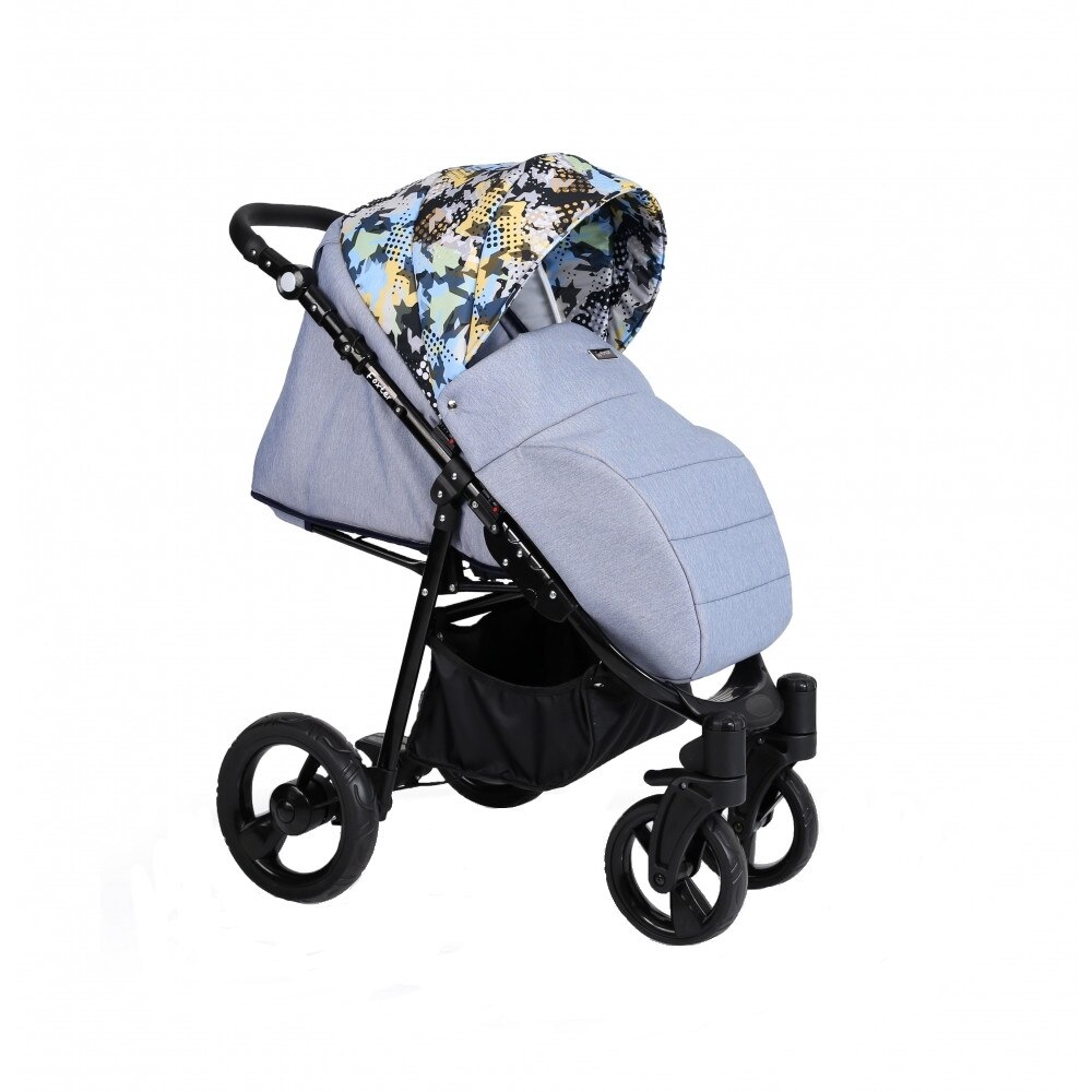 Carucior Kunert Foxter Black frame Grafic/Jeans