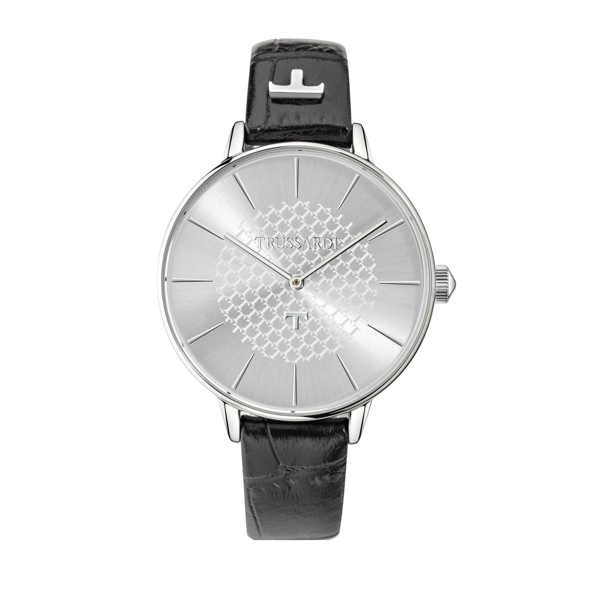 Ceas Trussardi R2451118505, dama, carcasa inox, 36mm, curea neagra piele