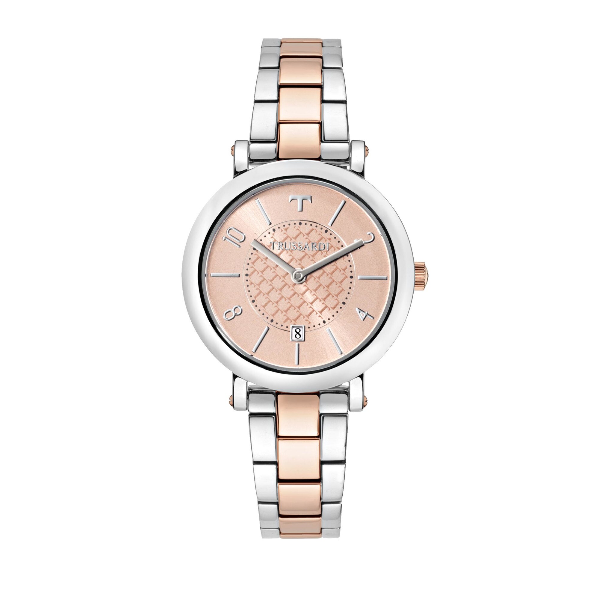 Ceas Trussardi R2453103505, dama, carcasa inox 32mm, bratara inox bicolor