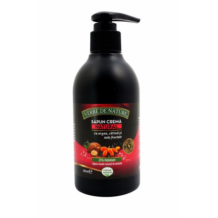Натурален крем сапун с арган, морски зърнастец и плодови нотки 240 мл