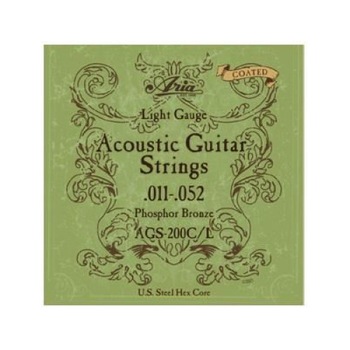 Set 6 corzi chitara acustica - Aria AGS-200C/L Light 011-052 Set 6 corzi chitara acustica - Aria AGS-200C/L Light 011-052