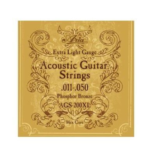 Set 6 corzi chitara acustica - Aria AGS-200XL Extra Light 011 - 050