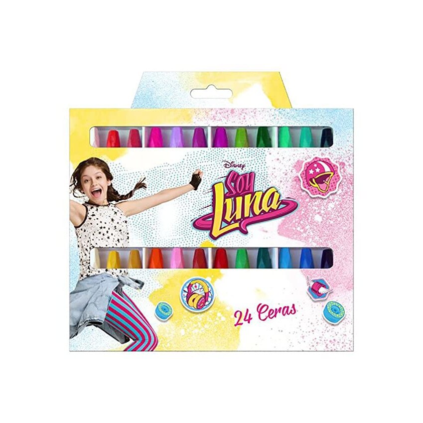 Set creioane cerate Soy Luna, 24 bucati