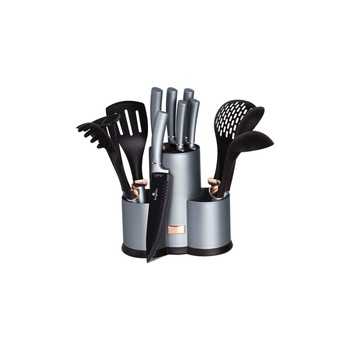 Set ustensile pentru gatit, 12 piese, invelis titan, Berlinger Haus, BH6251 Set ustensile pentru gatit, 12 piese, invelis titan, Berlinger Haus, BH6251
