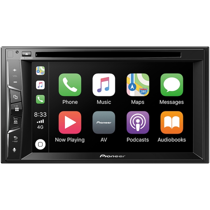 Multimedia player auto Pioneer AVH-Z2200BT, 2DIN, CD/DVD, Ecran tactil 6.2 inch, Apple CarPlay, Waze (prin Apple CarPlay), Bluetooth, 4x50W, USB, AUX