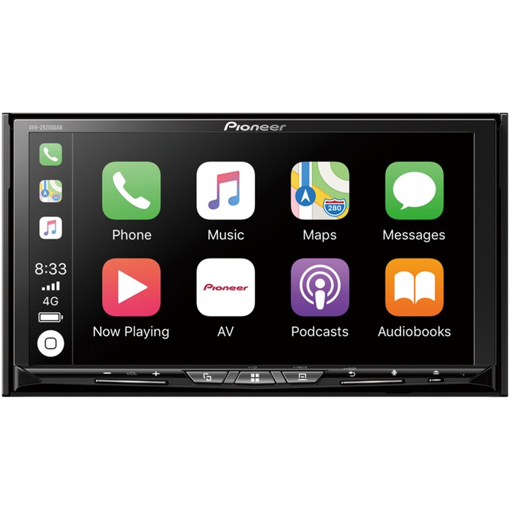 Мултимедиен плеър за кола Pioneer AVH-Z9200DAB, 2DIN, CD/DVD, Тактилен екран 7 инча, Wi-Fi, DAB/DAB+, Apple CarPlay, Android Auto, Waze, Bluetooth, HDMI, 4x50W, 2 X USB, AUX