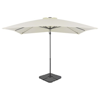 Umbrela de gradina/terasa, vidaXL, Aluminiu/Otel, 2,5 x 2,5 x 2,3 m, Bej Umbrela de gradina/terasa, vidaXL, Aluminiu/Otel, 2,5 x 2,5 x 2,3 m, Bej