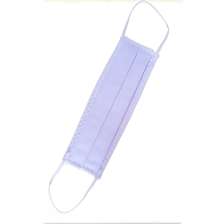 BLD újrafelhasználható arcmaszk, nem szőtt anyag TNT / PP külső, pamut belső, fehér, S / M