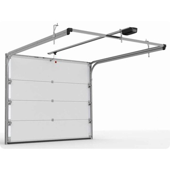 Usa de garaj sectionala BFT cu dungi orizontale , ALB RAL 9010 , L 2500 x 2250 H mm , Electrica Usa de garaj sectionala BFT cu dungi orizontale , ALB RAL 9010 , L 2500 x 2250 H mm , Electrica