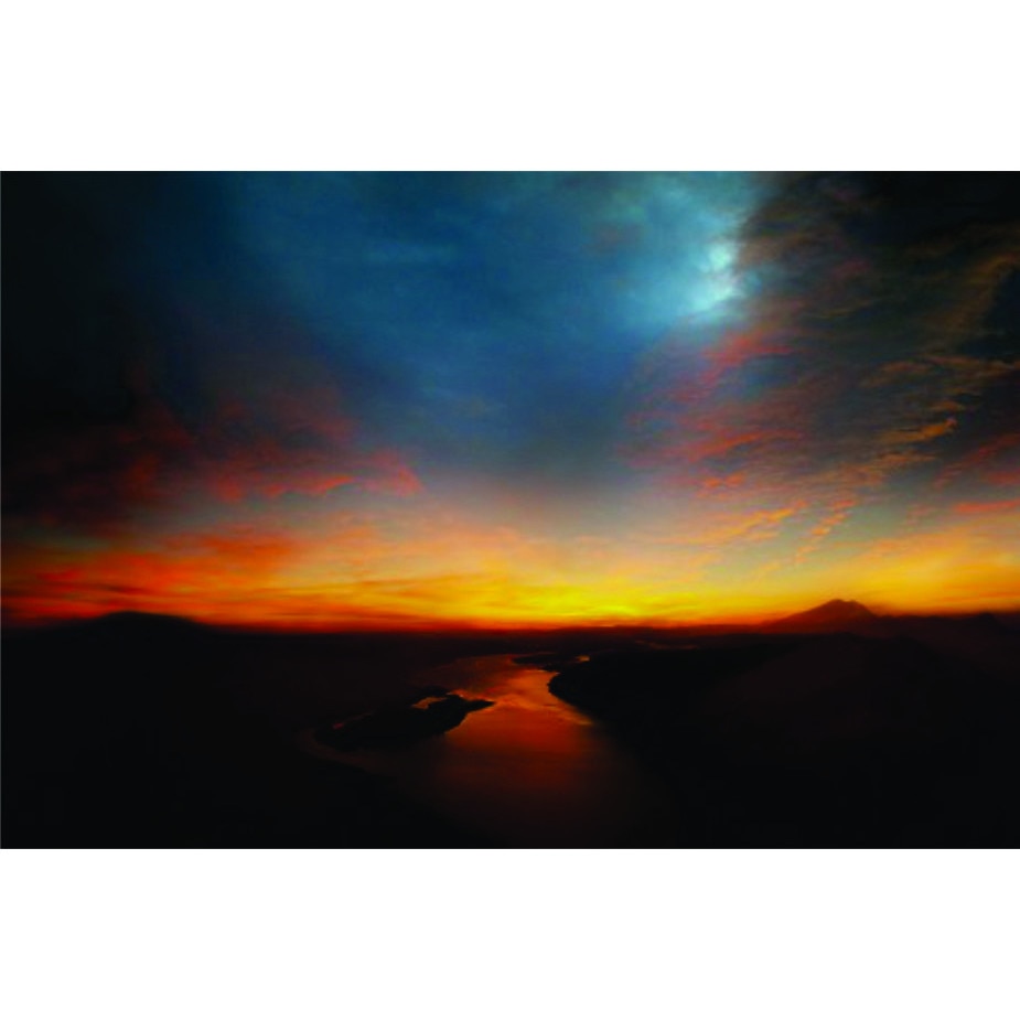 Tablou din canvas dimensiunea 55x85cm Peisaj Raul Munte