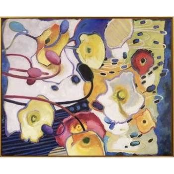 Tablou cu peisaj abstract de vara, pictura cu flori de camp, dimensiune 60x45 cm, tehnica pictura manuala in ulei pe panza, Mainframe Tablou cu peisaj abstract de vara, pictura cu flori de camp, dimensiune 60x45 cm, tehnica pictura manuala in ulei pe panza, Mainframe