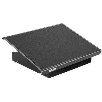 Suport picioare birou, ergonomic, DESQ 60078, otel inoxidabil, ajustabil, negru Suport picioare birou, ergonomic, DESQ 60078, otel inoxidabil, ajustabil, negru