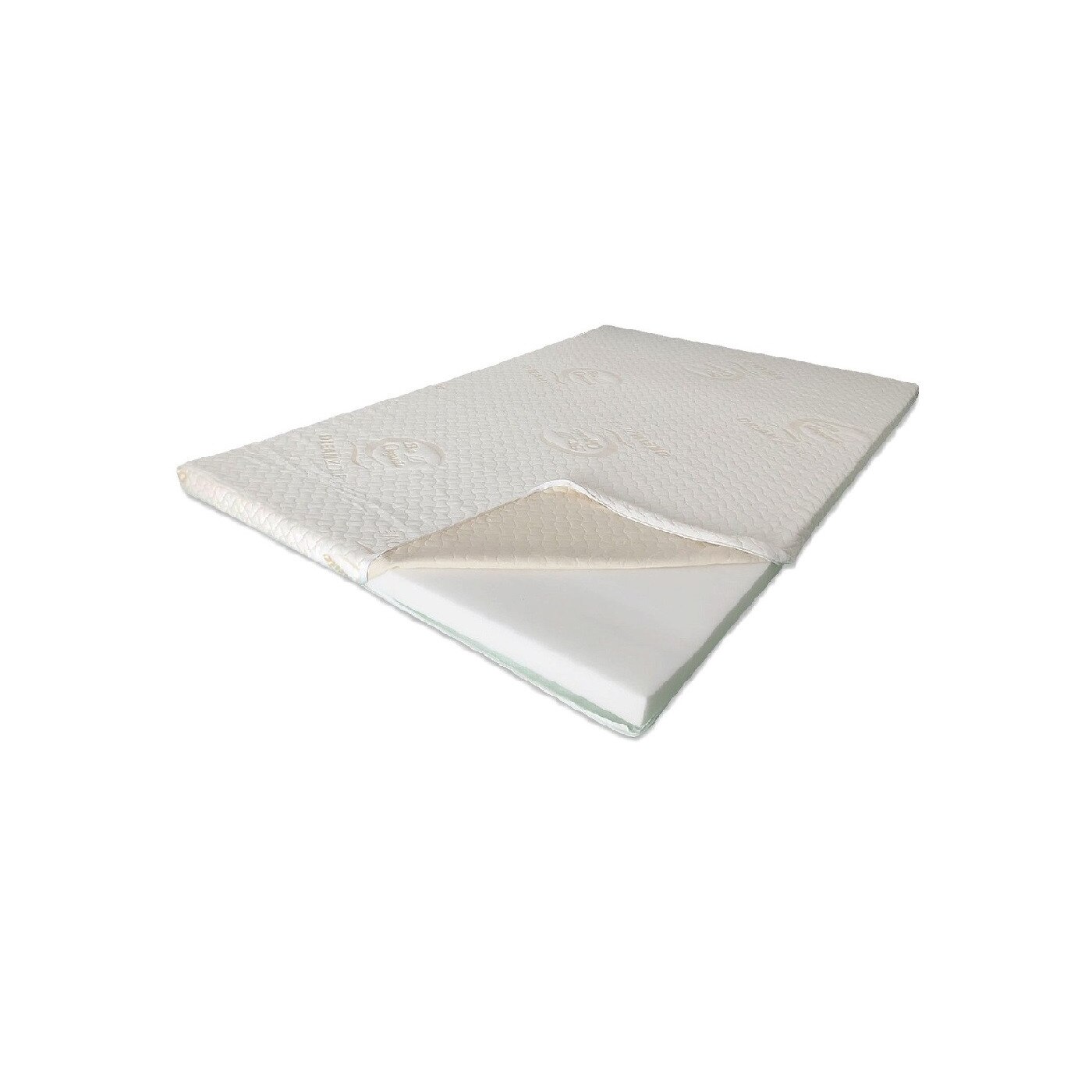 Topper Saltea Super Ortopedic, 6.5 cm, Bio Bumbac, 100 x 200 cm, Ortopedicus