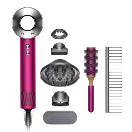 Uscator De Par Dyson Supersonic Hd01 Perie De Par 1600 W Ionizare 3 Trepte De Viteza 4 Trepte De Temperature Roz Emag Ro