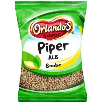 Piper alb boabe Orlandos Savor, 50g Piper alb boabe Orlandos Savor, 50g