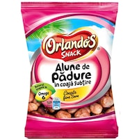 Alune de padure coapte fara sare Orlandos Snack, 150g